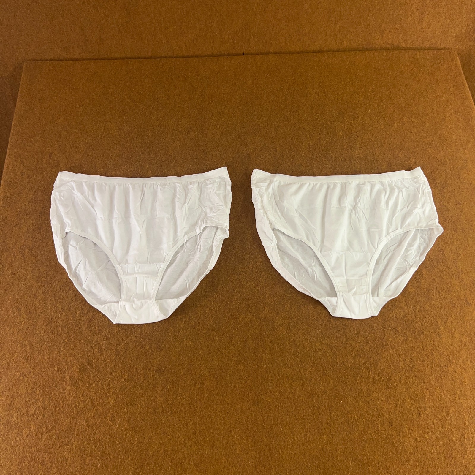 Fruit of the Loom Womens Size 11/3XL White Cotton Classic Brief Panty 2 Pack New