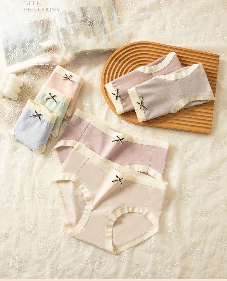 7pcs Pantaletas Femeninas Blummers Calzones Para Mujer De Algodon Comodas NEW