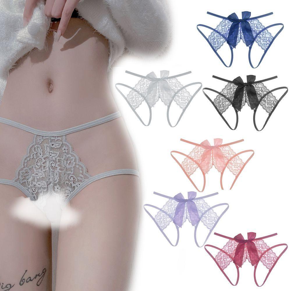 ☆USA☆ Sexy Women Lace Thong G-string Panties Lingerie Underwear Crotchles T-back