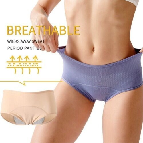 women Menstrual Period Leak Proof Pants Heavy Flow Extra Protection Plus Size