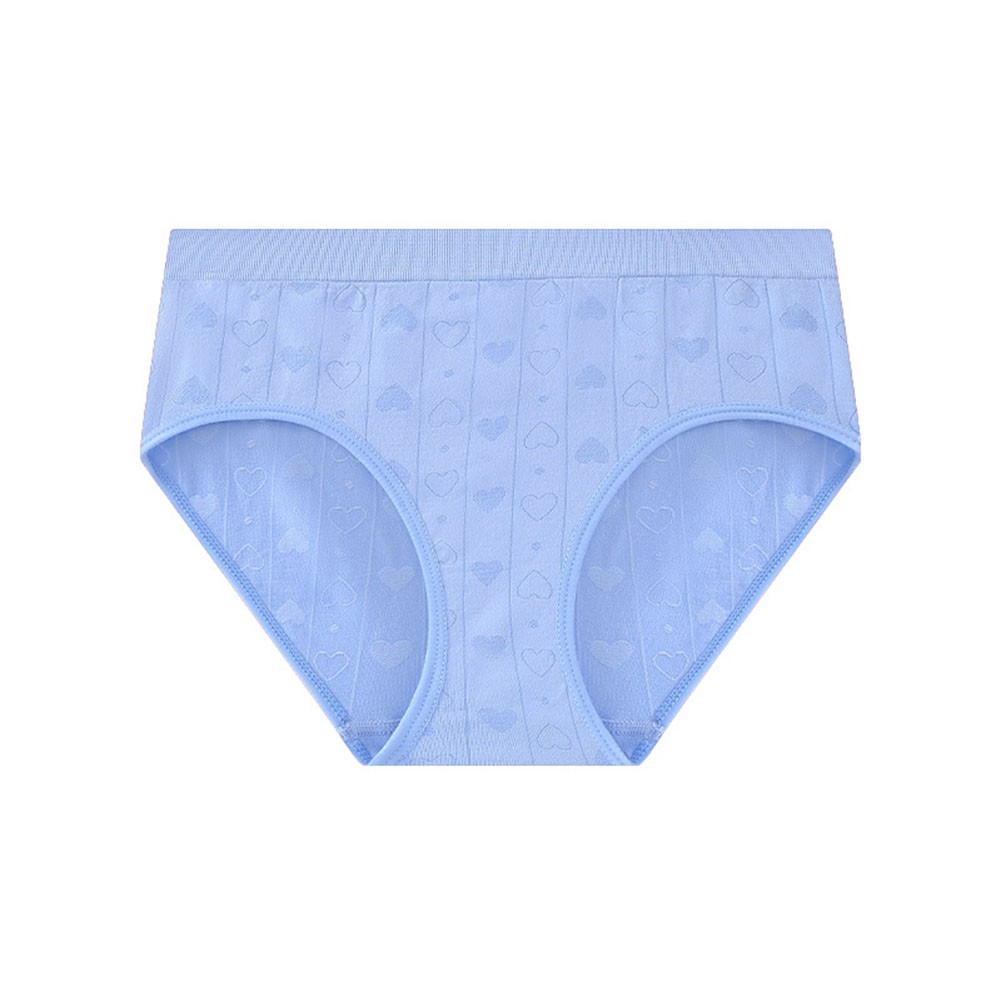 Solid Color Polyester Underwear for Women Mid Waist Style for Home Vacation Use