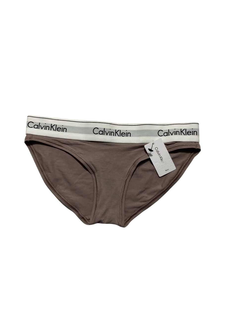CALVIN KLEIN Modern Cotton Stretch Bikini Panty BROWN XS