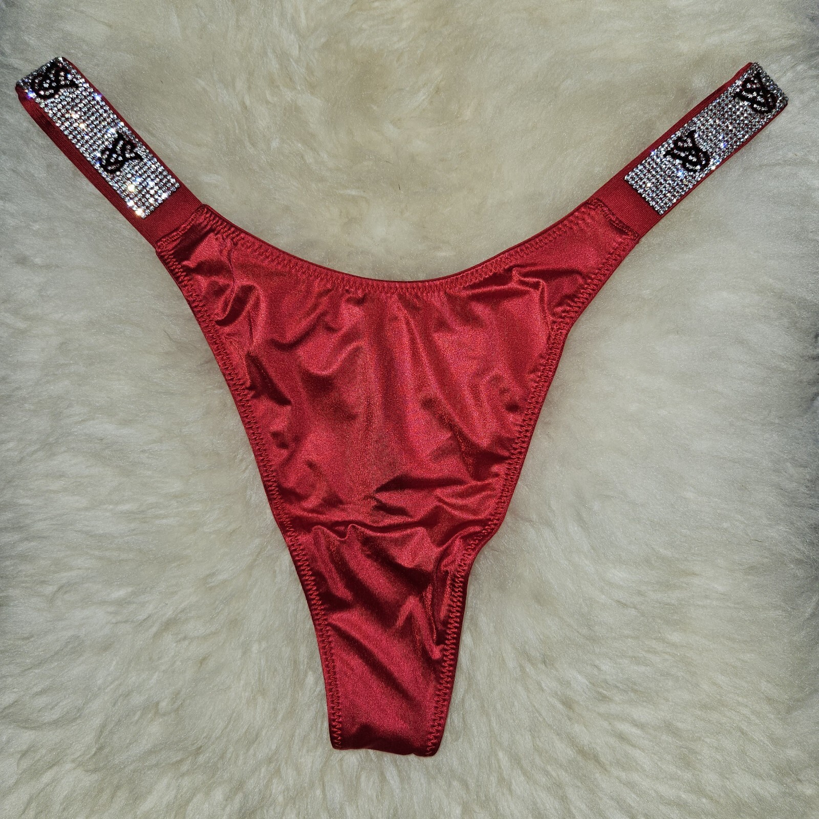 Victoria’s Secret Bombshell rhinestone strap thong panty Large