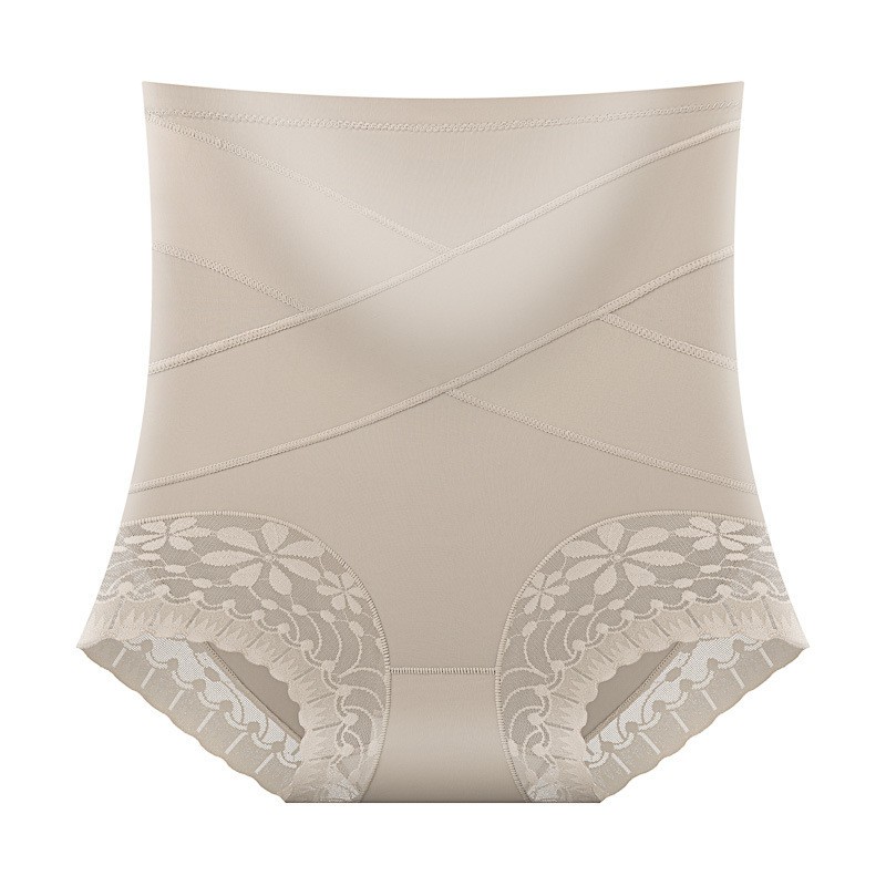 Tummy Control Shapewear for Women Lace Mid Waisted Underwear Body Shaper Panties