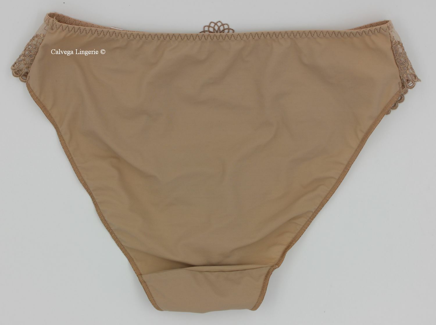 NWT SIMONE PERELE 115720 “Romance” Lace Bikini Panty, Beige, XS (1), France