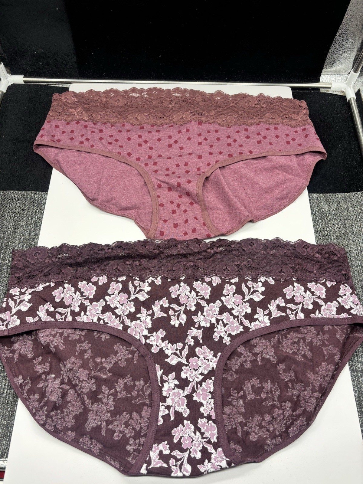 Women’s Pact Organic Cotton Panty (2) Lace Waistband XXL