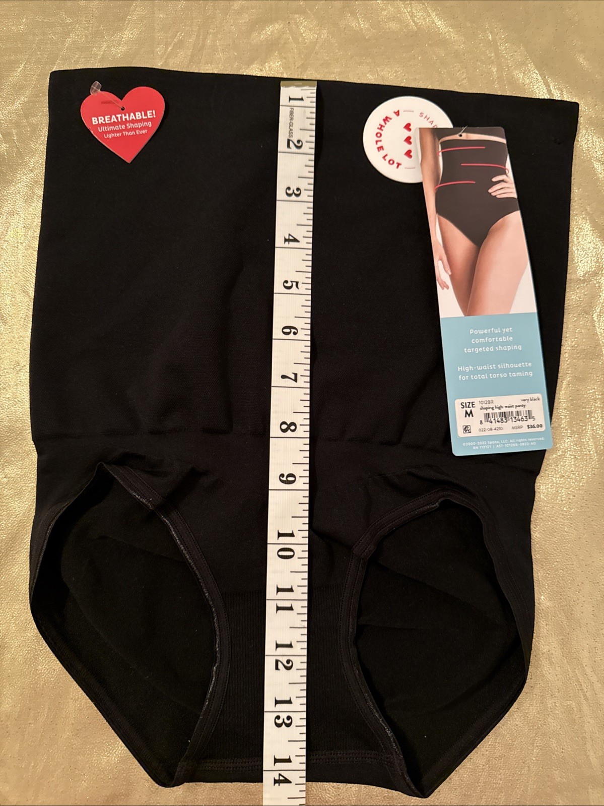 NWT Assets by Spanx Remarkable Results High-Waist Panty Very Black Size Medium