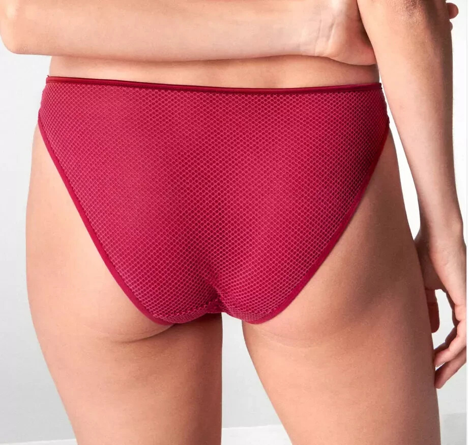 NWOT SIMONE PERELE DAHLIA BRIEF PANTY 12V720 RASPBERRY SIZE 2/ SMALL