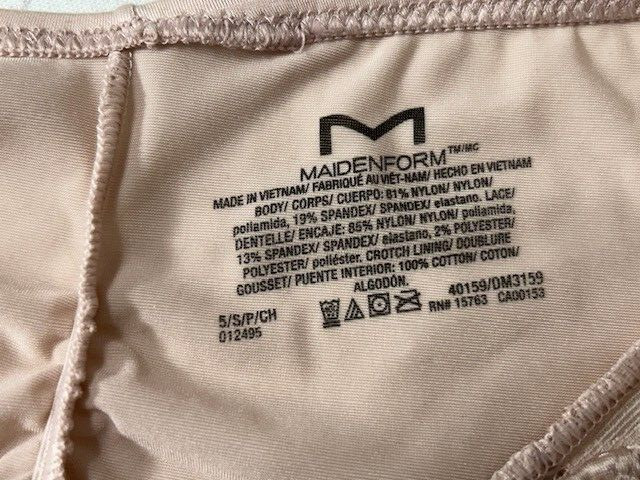 Maidenform 2 Pair Underwear M Boyshort and Lace Tanga Pink Purple 40159 40760