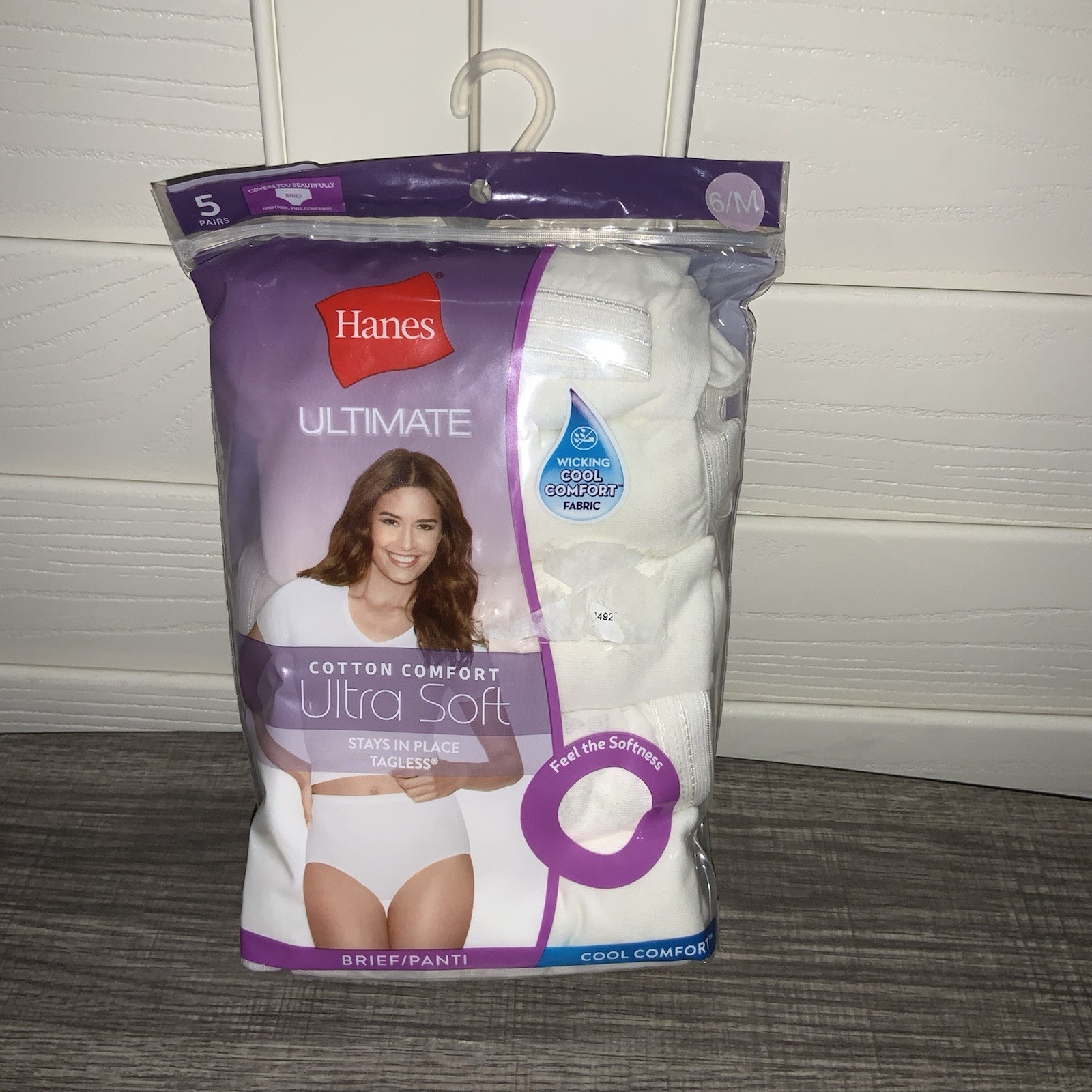 HANES ULTIMATE COTTON COMFORT ULTRA SOFT Womens Briefs 6M