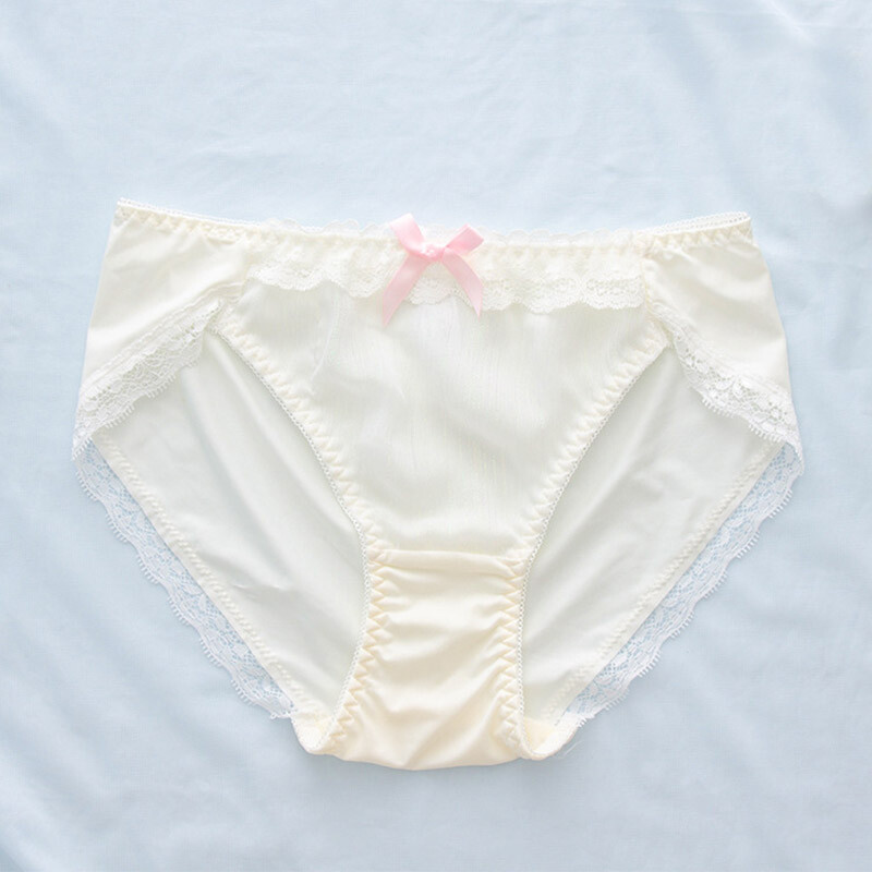Japanese Students Bow Panties Briefs Cute Lolita Lace Underwear Girls Knickers