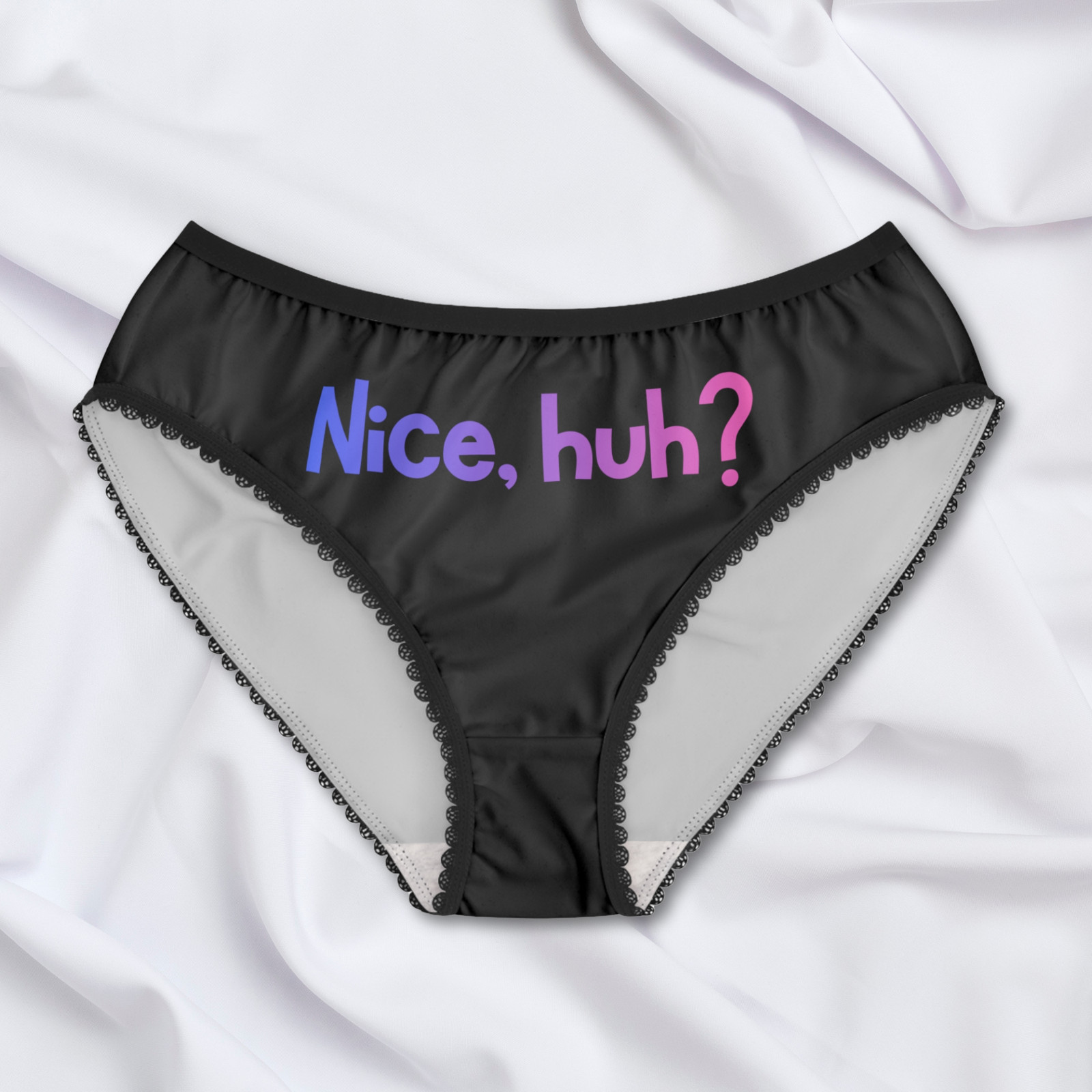 ‘Nice, huh?’ Women’s Briefs | Cheeky Ladies Lingerie Panties, Funny Underwear