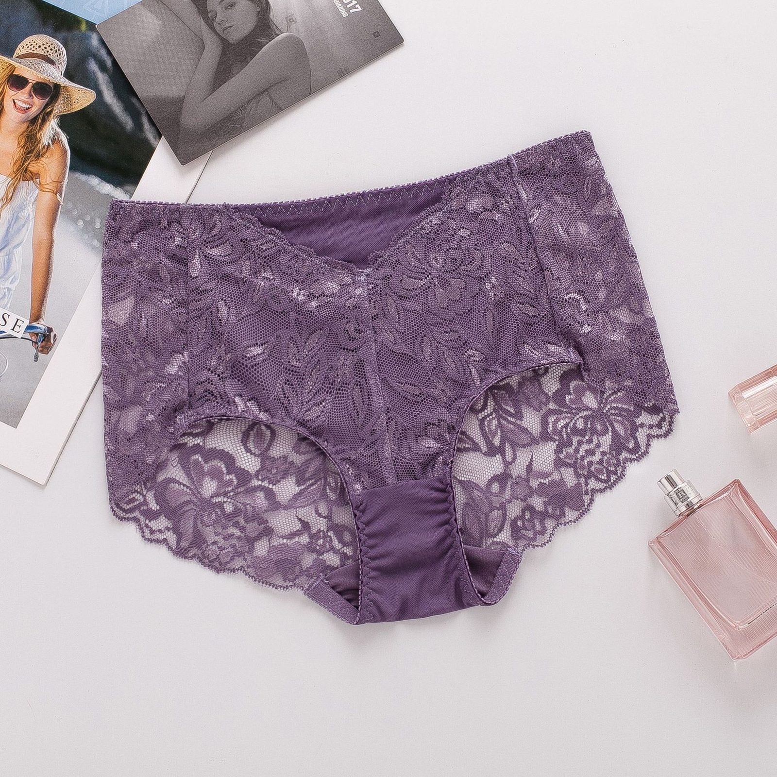 3pcs 100 Mulberry Silk Underwear Women Briefs Lady Panties Mid-Waist Underwear