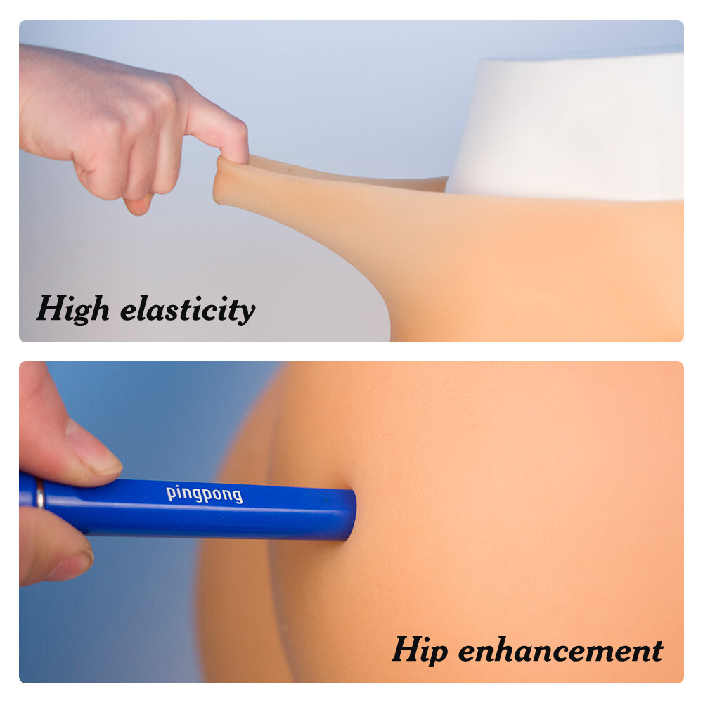 Silicone Fake Vagina Pants Hip Enhancer Transgender Panties For Crossdresser