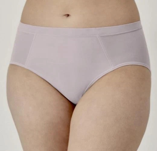 BALI One Smooth U Second Skin Micro Gloss Lavender Brief Panty Womens Sz xl / 8