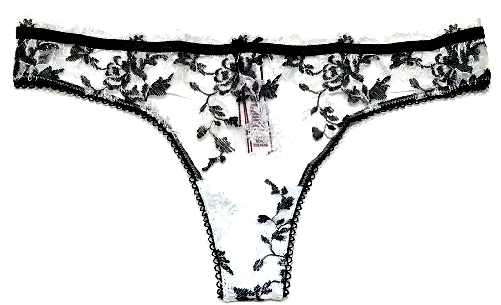 XS – NWT Victoria’s Secret mesh lace thong panty white 2021, $34.50 tag (a59)