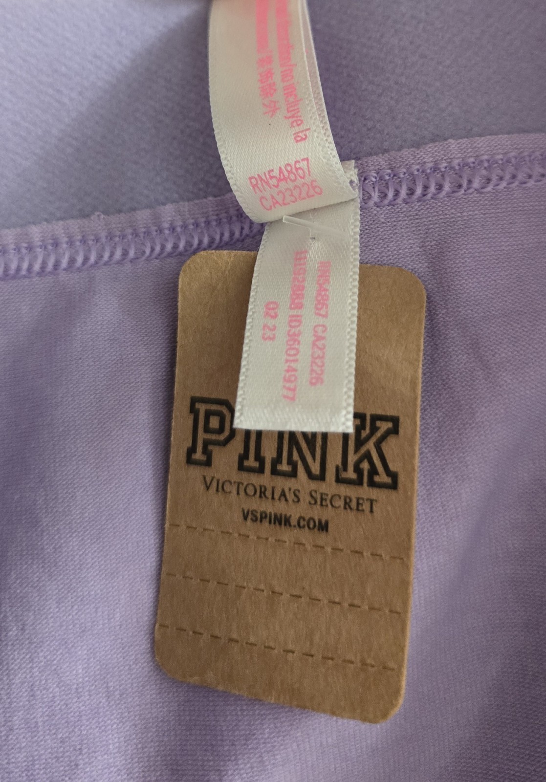 2 PINK VS Women’s Cotton boyshort Boxer Panty lavender/purple S / Small NWT