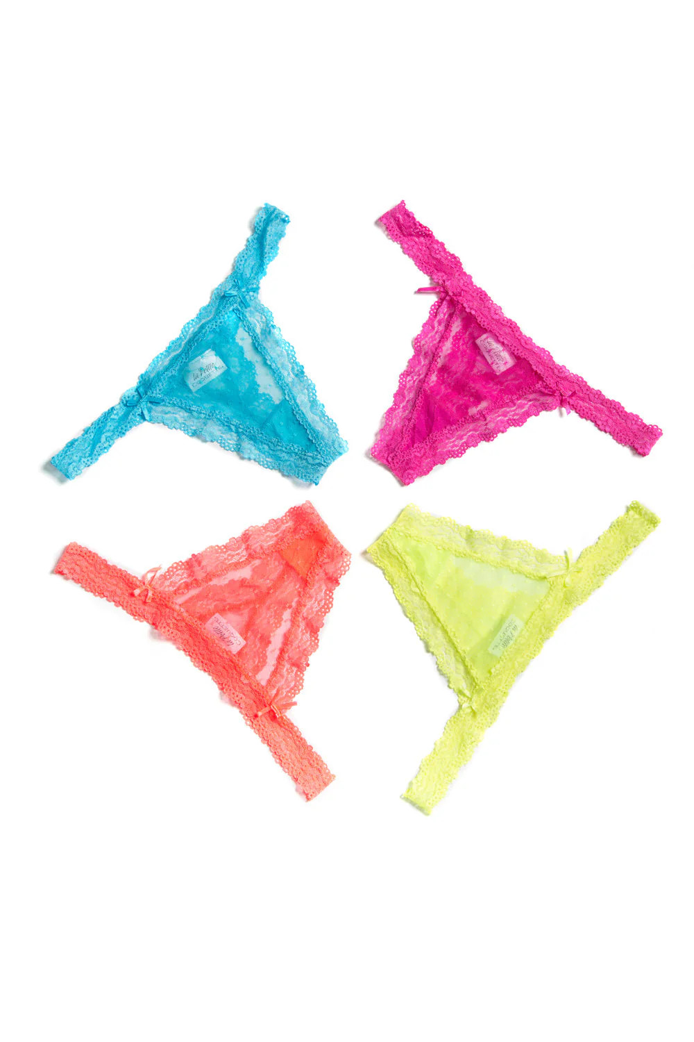 Coquette – 175 – Tissue Box Thong Set 4 Pack – ASSORTED