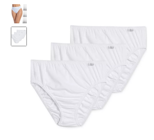 Women’s Jockey 3-Pack French Cut (White Color) Cotton Comfort Underwear