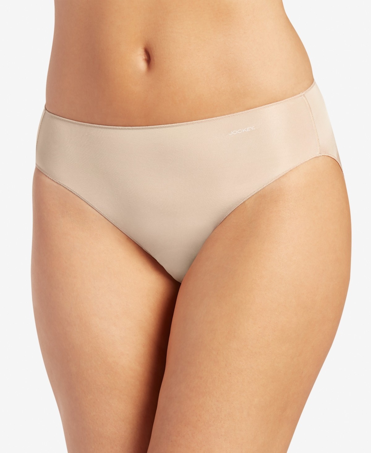 Jockey L27058 Womens Light No Panty Line 1-Pack Bikini Panty Size 8