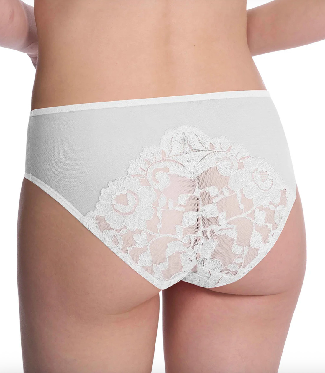 Natori LARGE Peony Hipster Panty NWOT 776327 Light Ivory