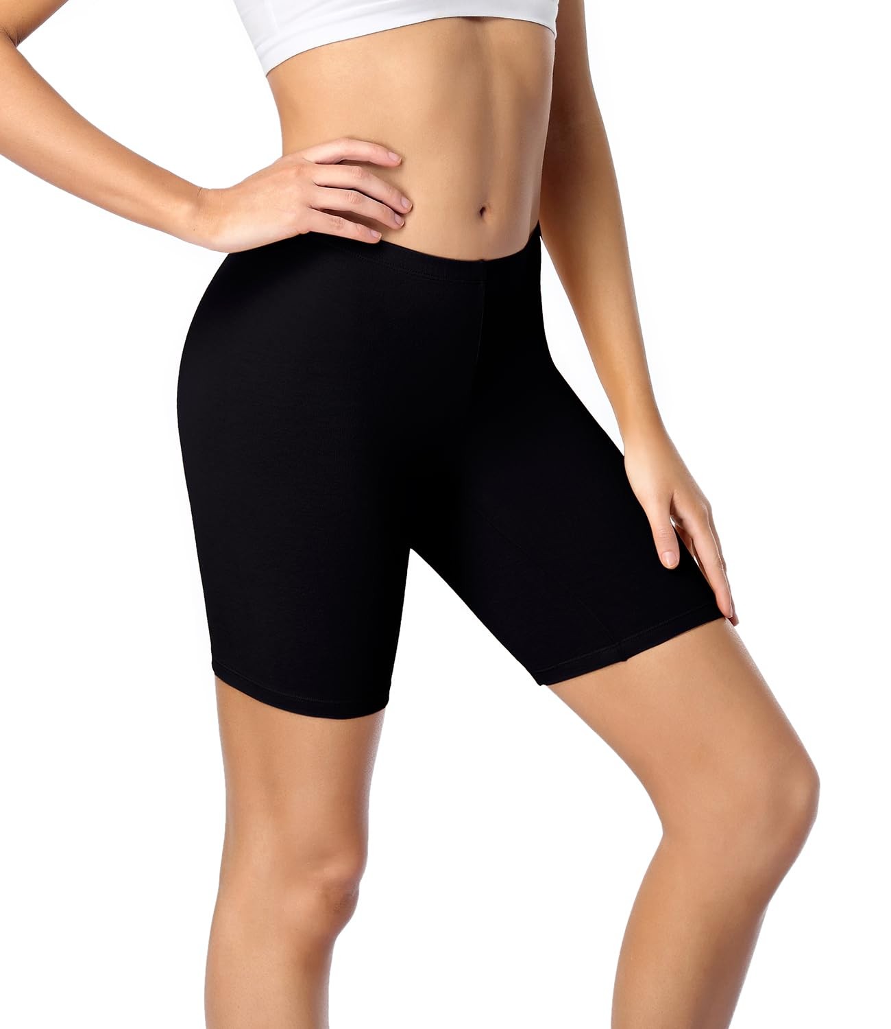Women’s Cotton Boy Shorts Underwear Anti Chafing Soft Biker Short Long Leggin…