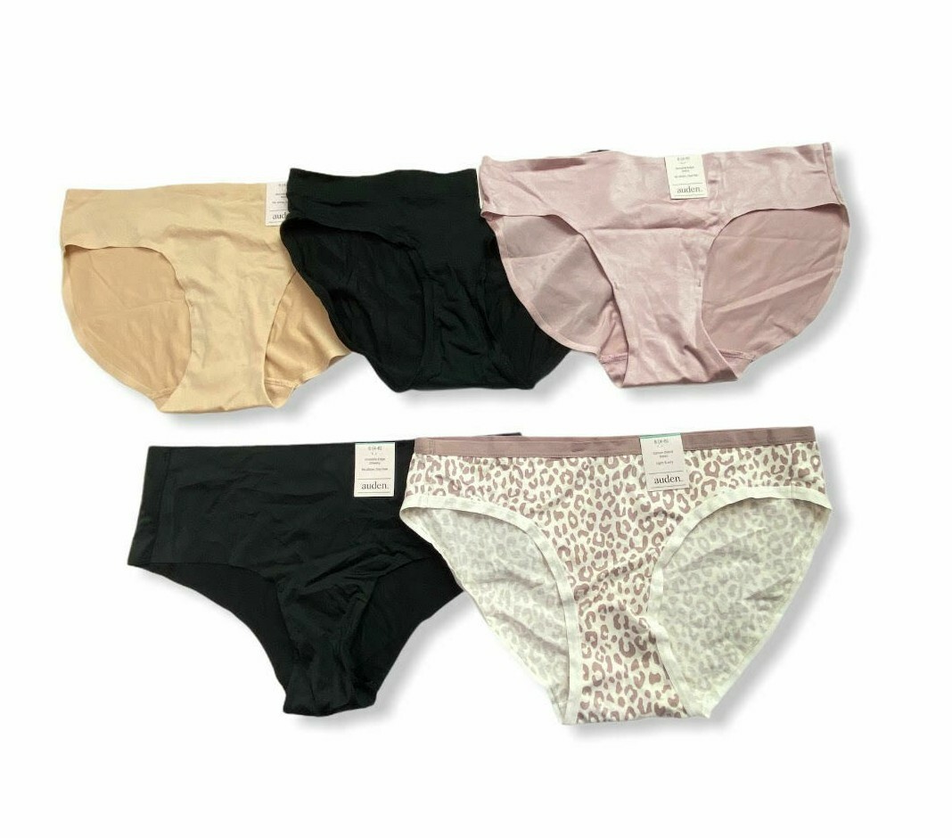 Women’s 5pk Underwear – Assorted Colors & Styles – Auden – S (4-6) – S717
