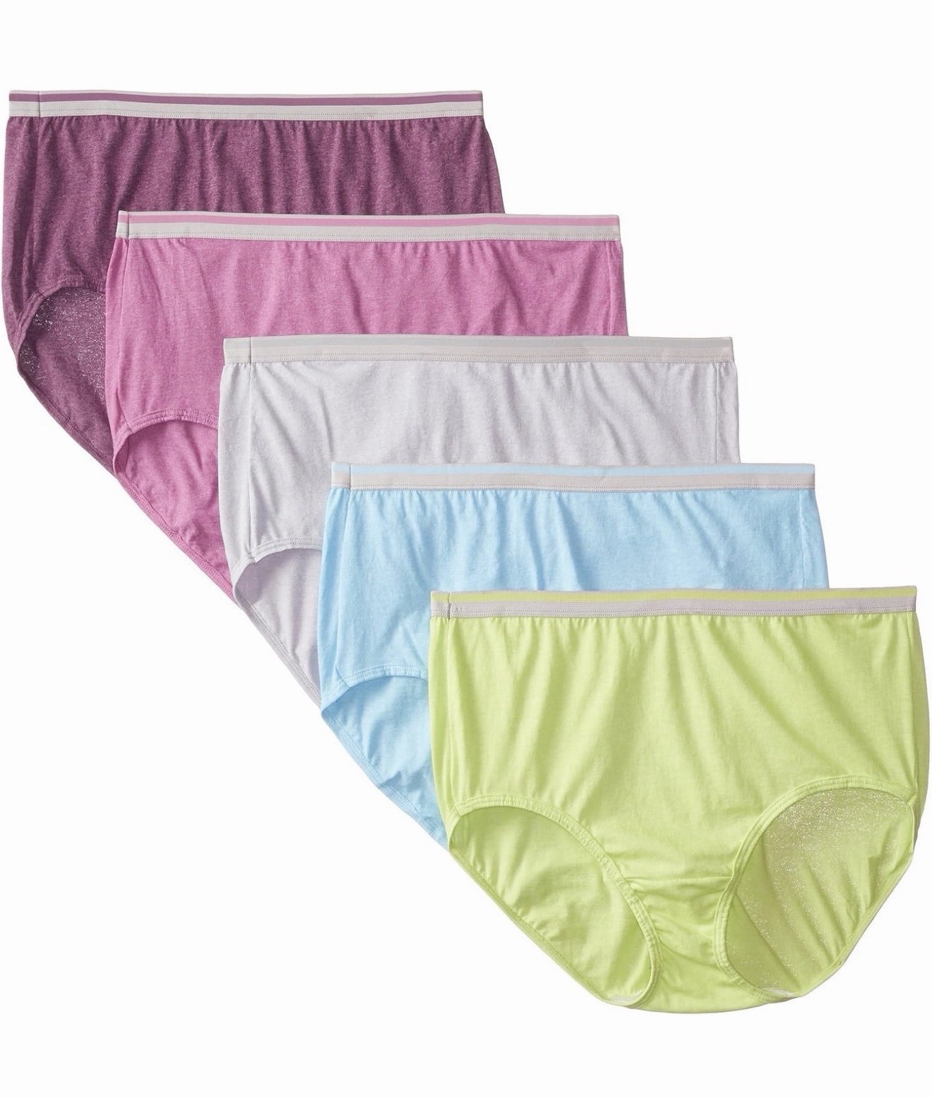 Women’s Plus-Size 12-Pack Fit for Me Brief, Assorted, Size#10