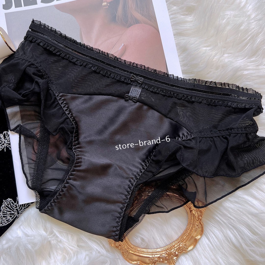 3 Pack Lot Sexy Womens Lace Panties Sweet Bow Lace Underwear Sexy Briefs