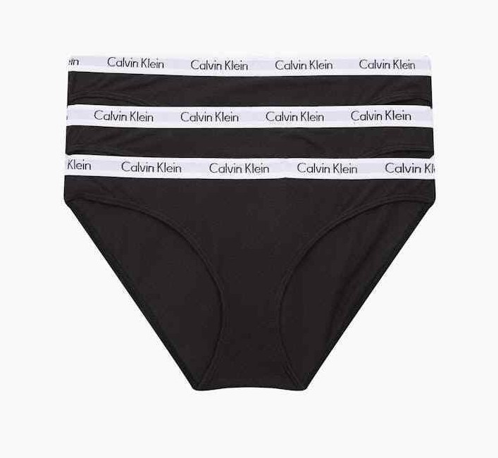 Calvin Klein Women’s Cotton Stretch Bikinis 3-Pack Underwear Black