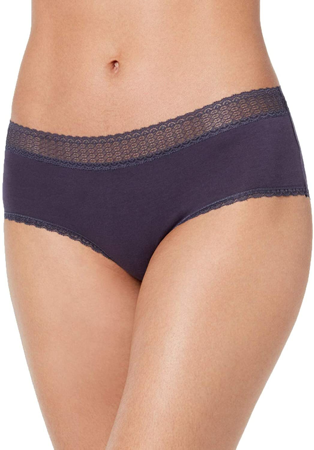 Jenni by Jennifer Moore Womens Lace Waist Hipster Dark Blue XXL