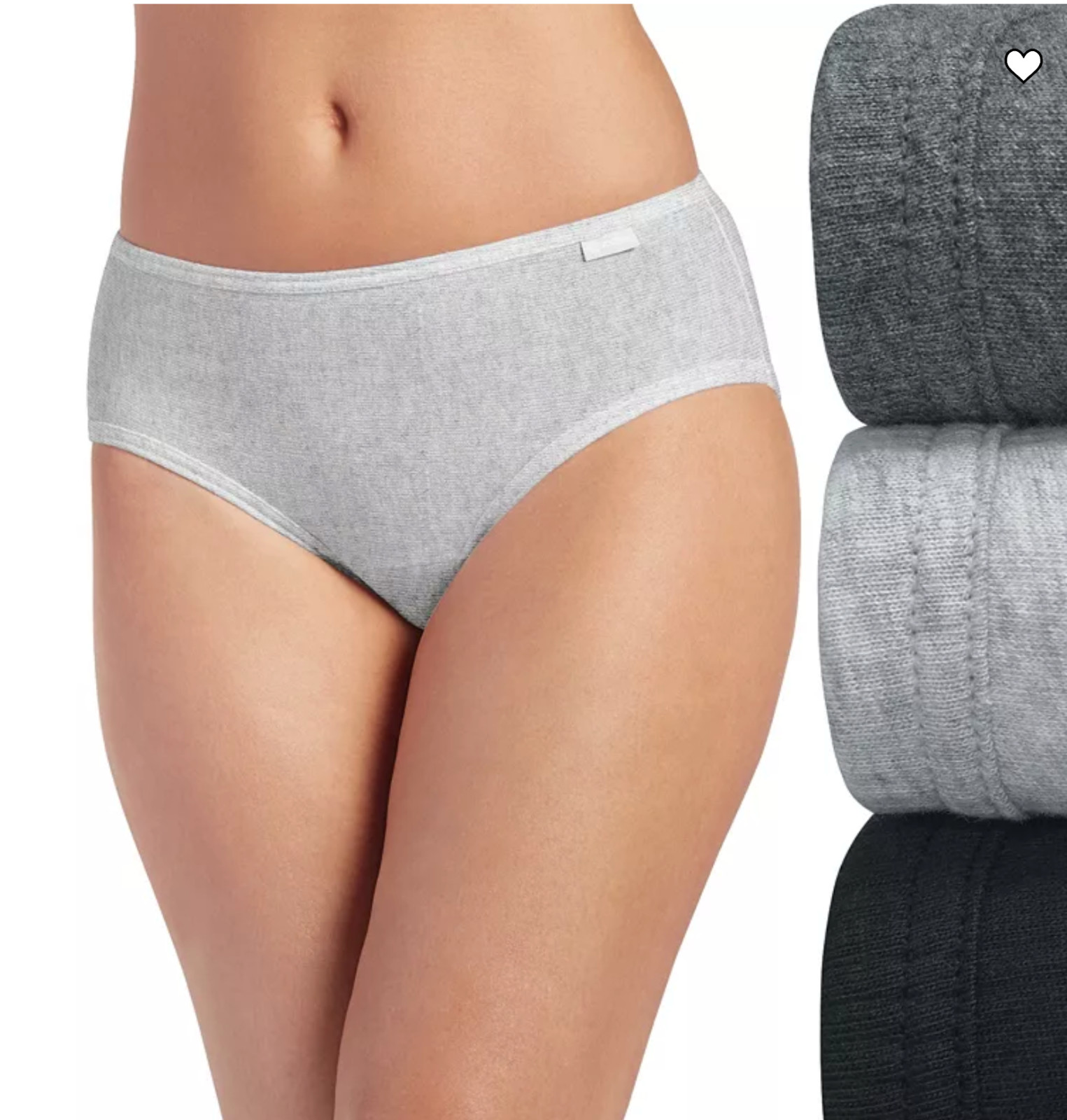 Women’s Jockey 3-Pack Hipsters (Gray Assortment) 100% Cotton Comfort Underwear