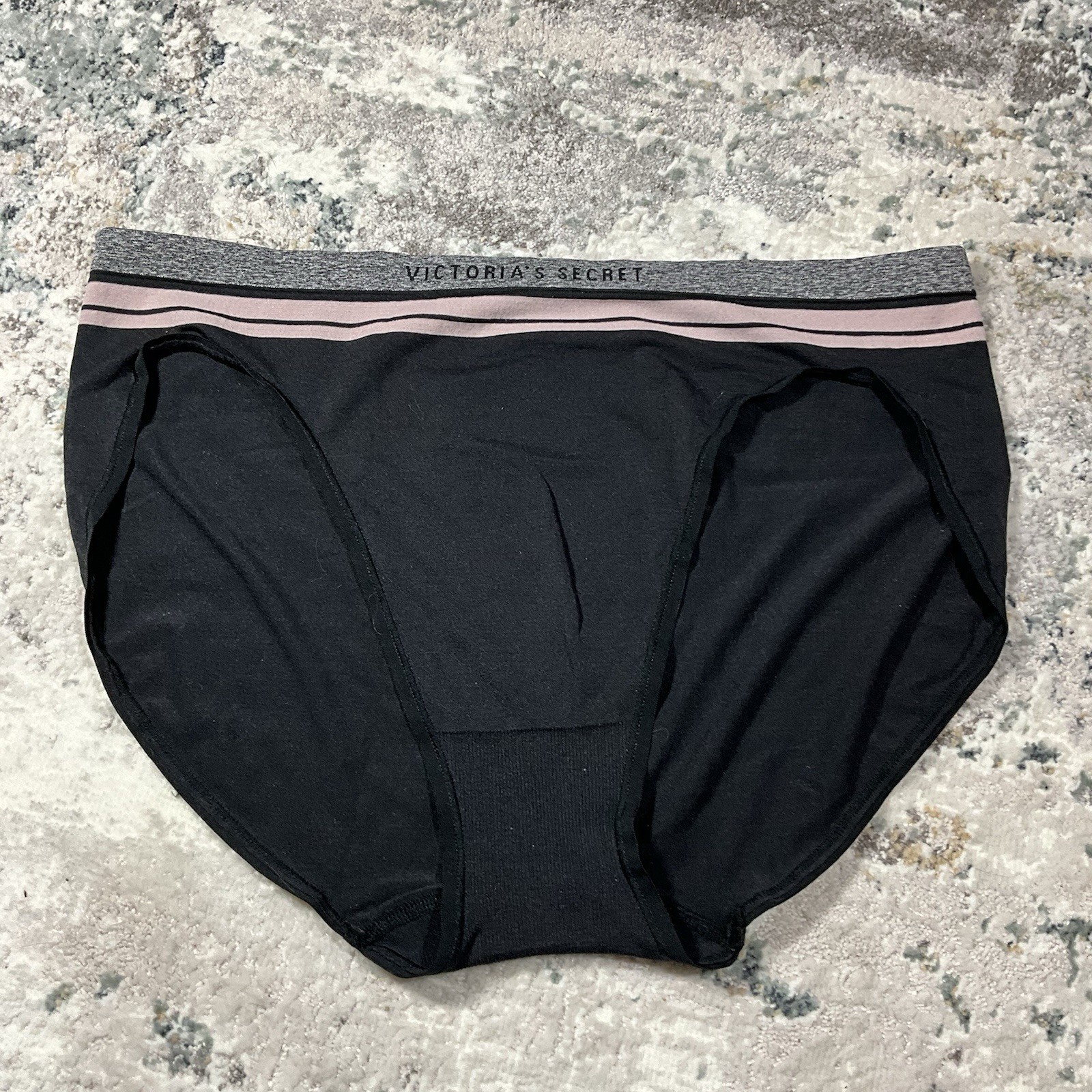 Victoria’s Secret XL Stretch High Leg Brief Black Panties Underwear