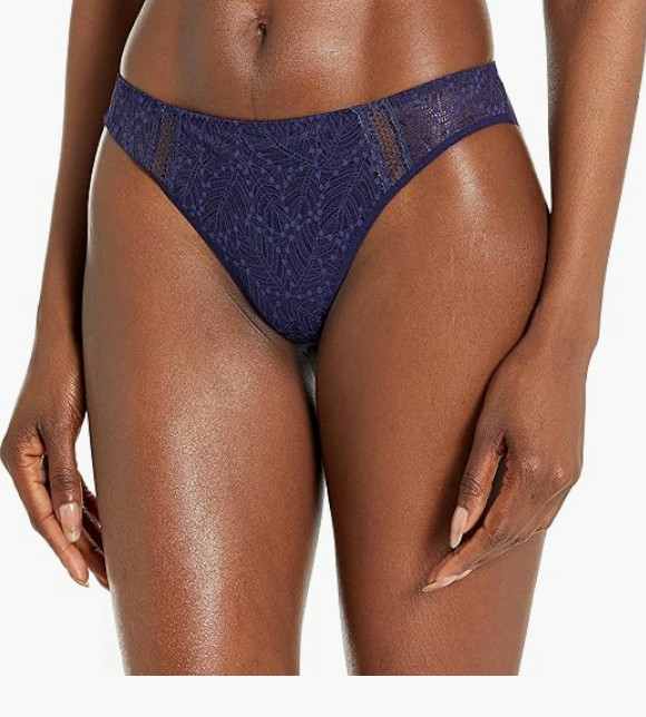 Simone Perele Women’s Comete Bikini Bottoms Blue Size 5 8860