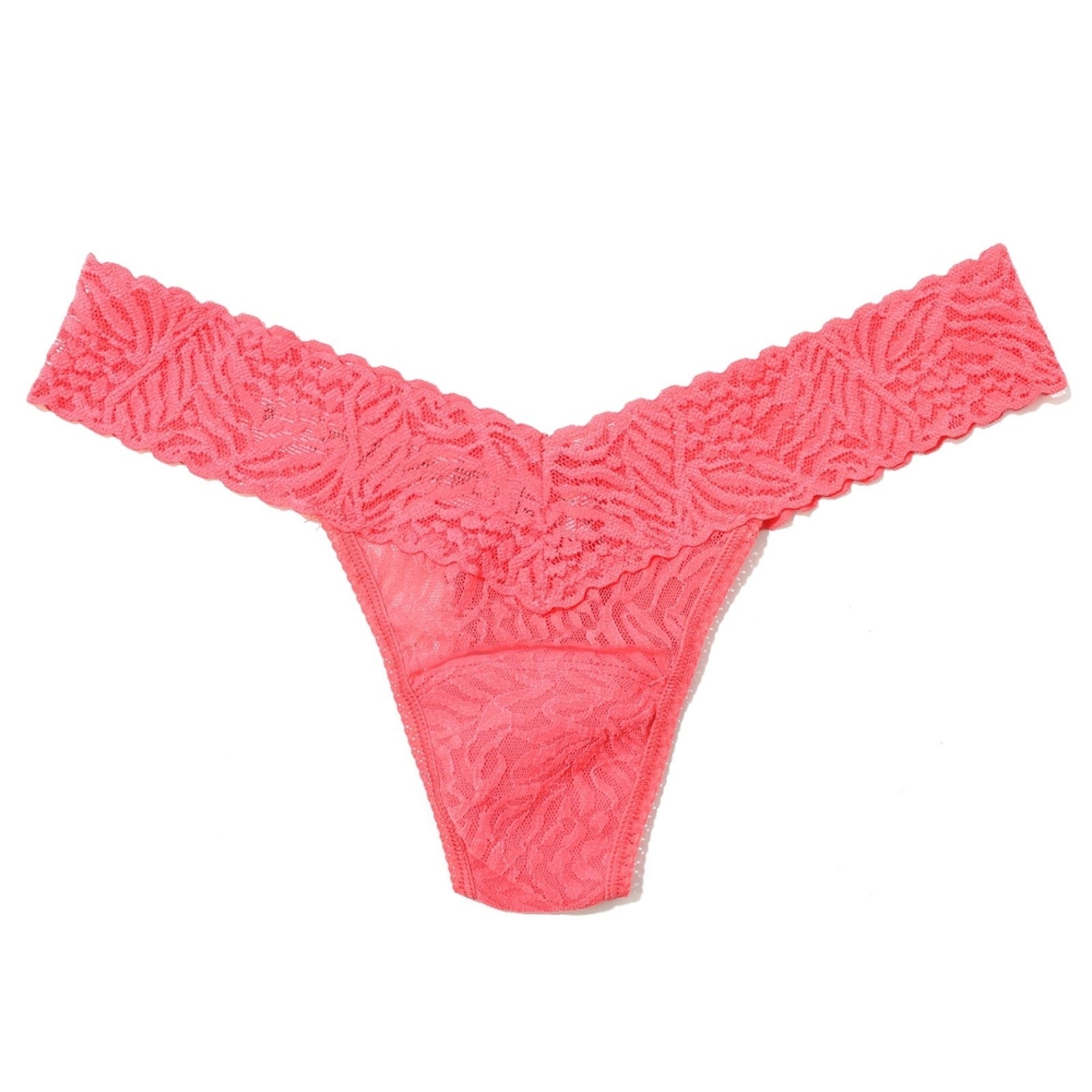 Hanky Panky Women’s Animal Instincts Low Rise Thong – Wild Card Red | Bold Lace