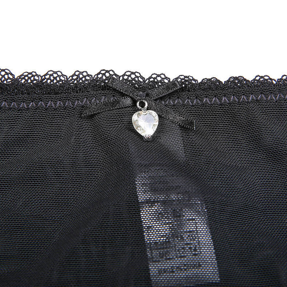 Women Panties Temptation Sexy Mesh Underwear Transparent S-XXL High Waist Briefs