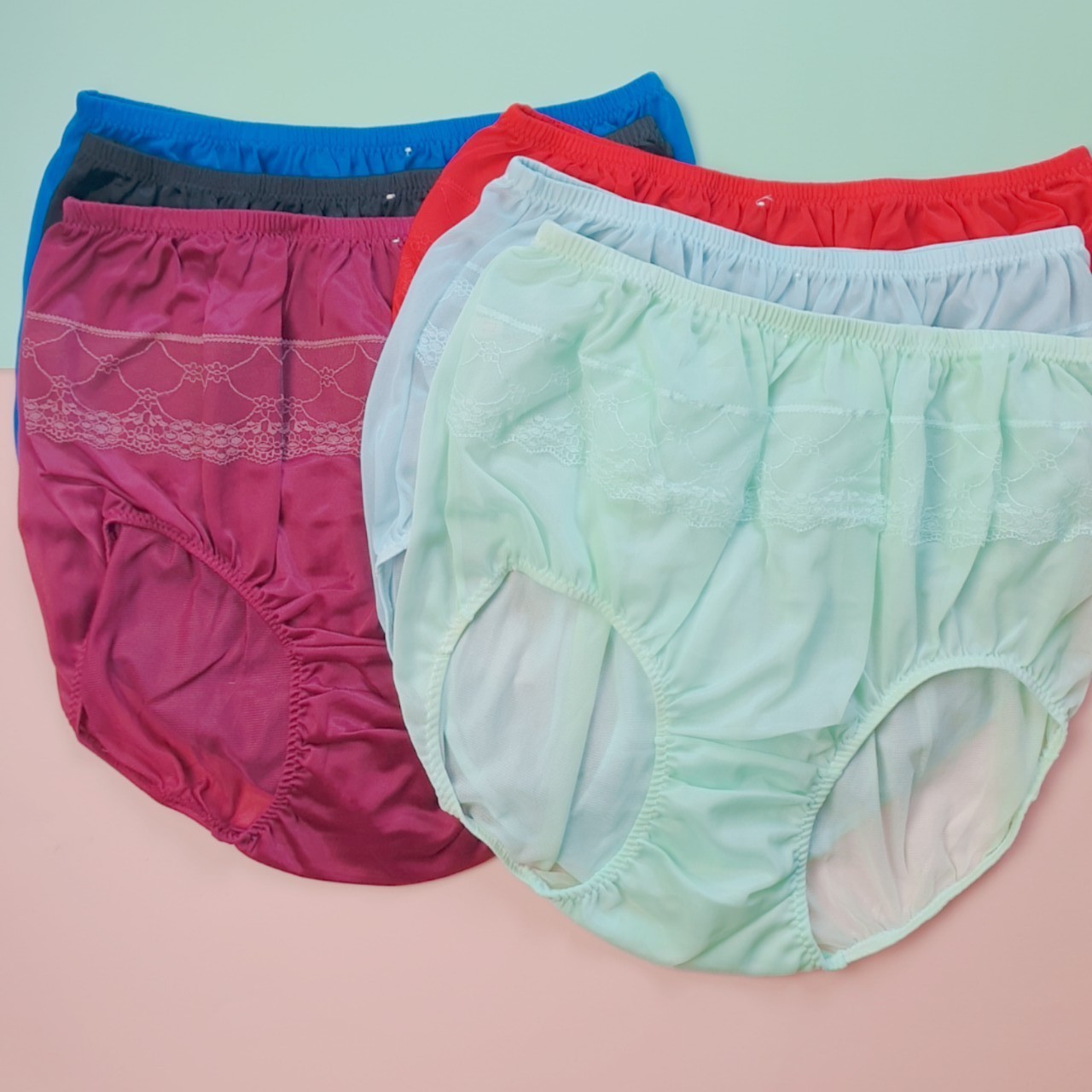 Unisex Nylon Panties Men Women Underwear Plus Size Comfort High Waist Knicker x3