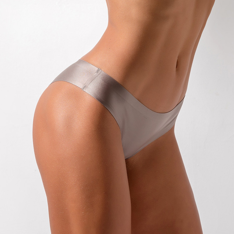 6pcs Women’s Ice Silk Seamless Panties Briefs & Thongs Underwear Lot S-XXL