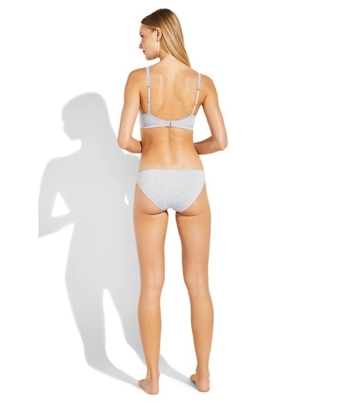 Eberjey L2123 Womens Heather Grey Pima Stretch Cotton Bikini Bottom Size XS/S