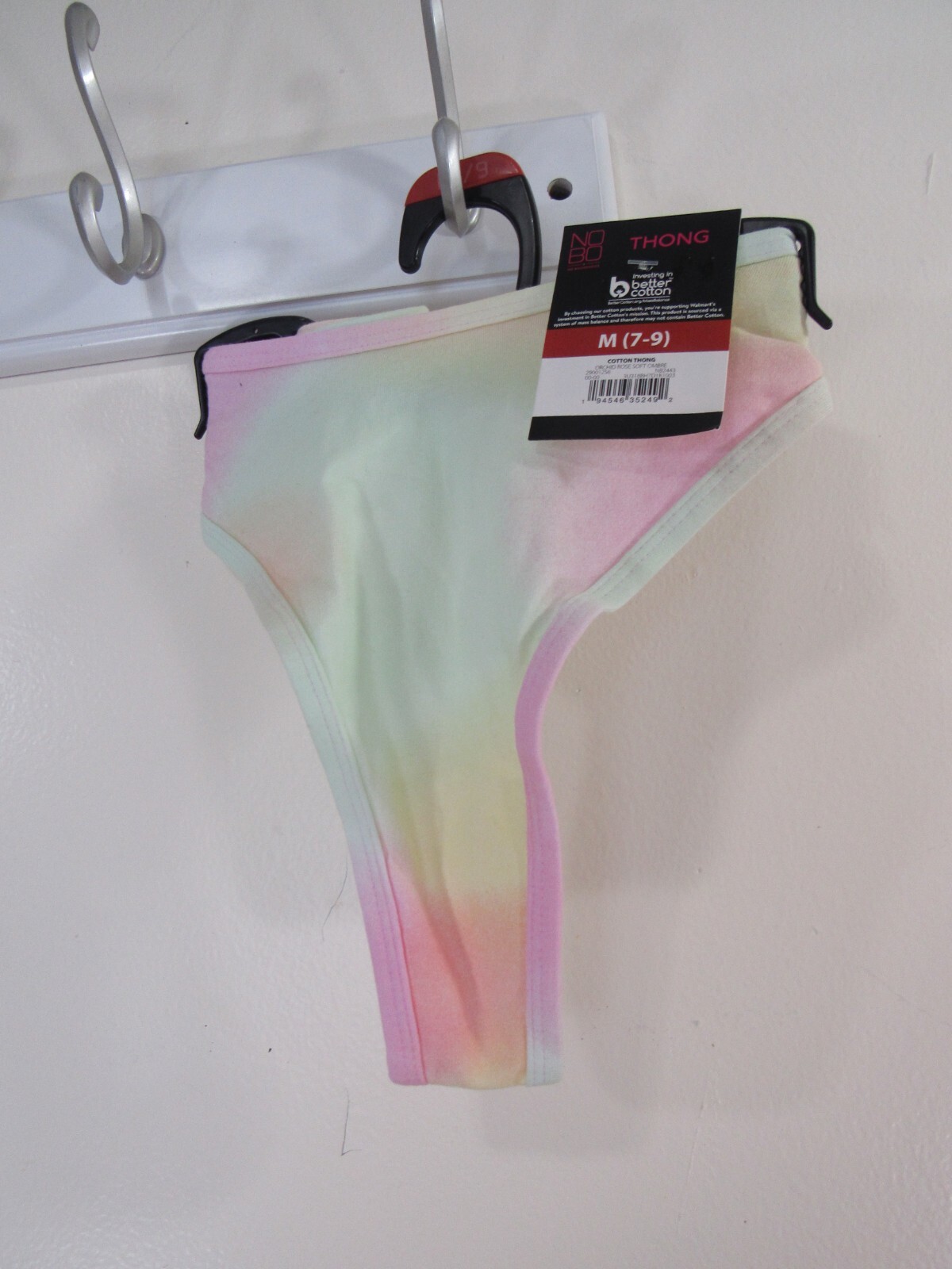 New No Bo Cotton Thong Size M 7 9 Juniors Multi Colors