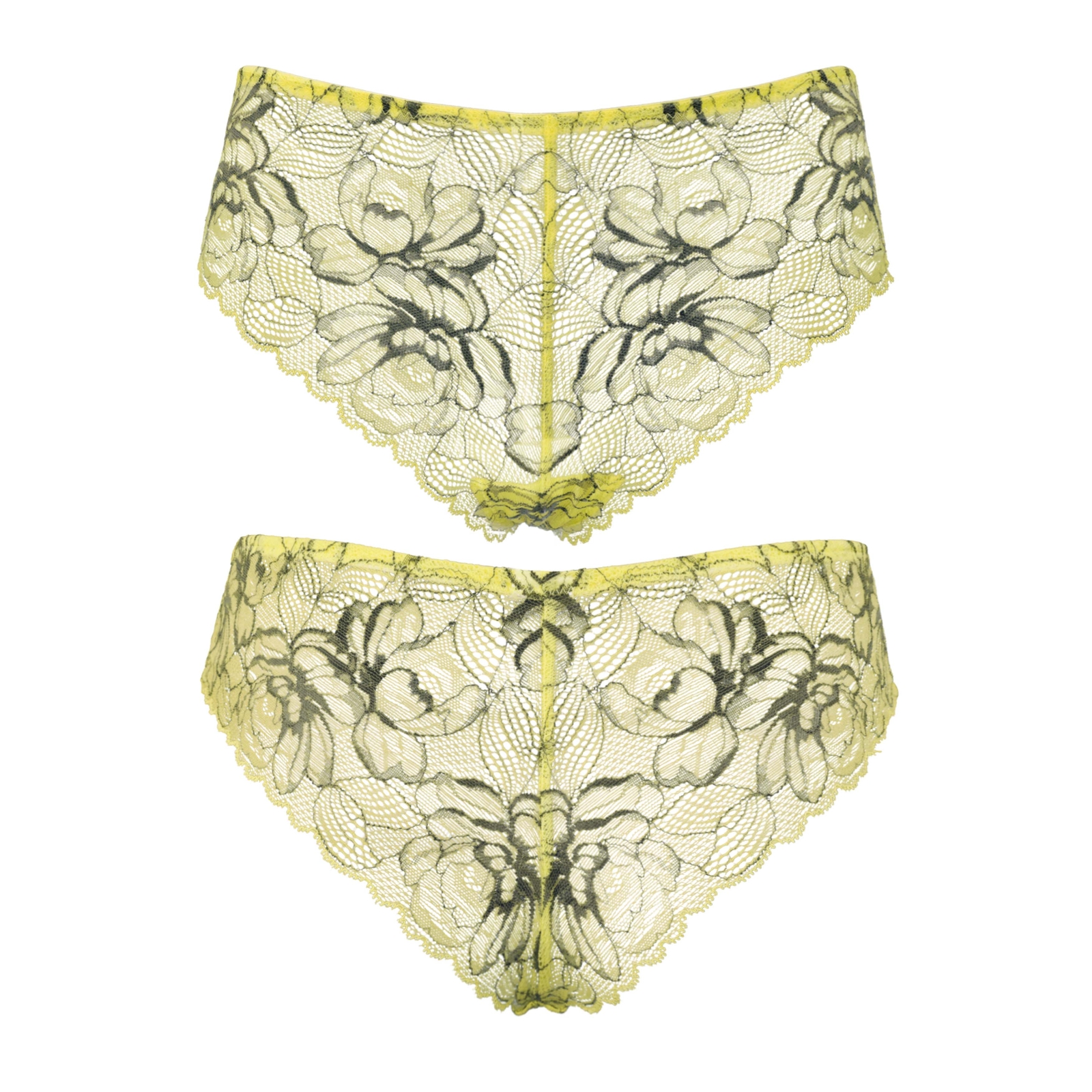 Women’s Pack Of 2 Comfort Sheer Lace Tanga Hipster Boyshorts Panties