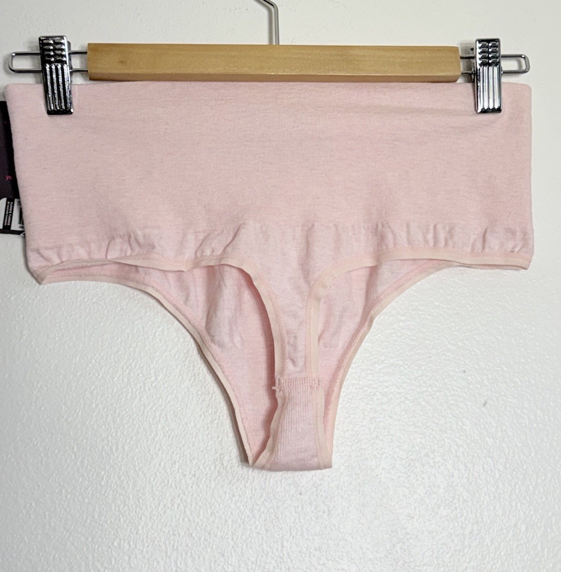 Yummie Tummie Gina Cotton Shaping Thong Panties in Heathered Flesh YT5-043 M/L