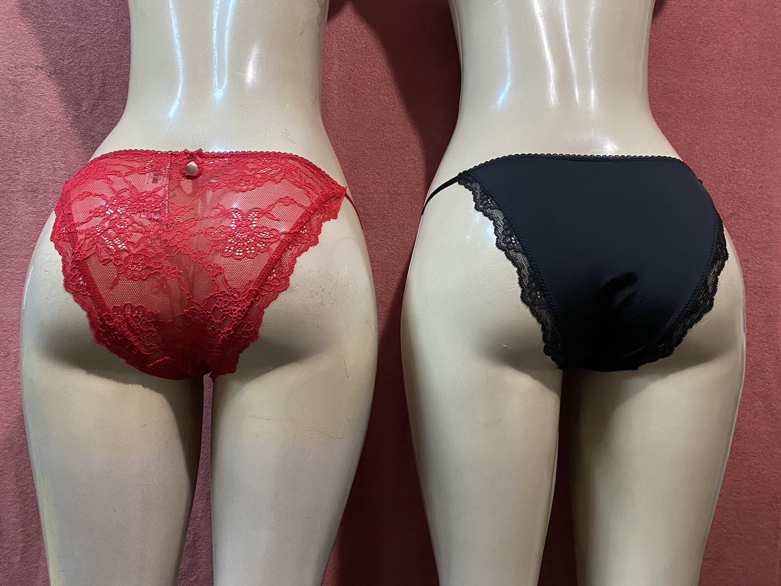 Lot of 2 Victoria’s Secret Sexy Bikini Size Small Black And Red New With Tags.