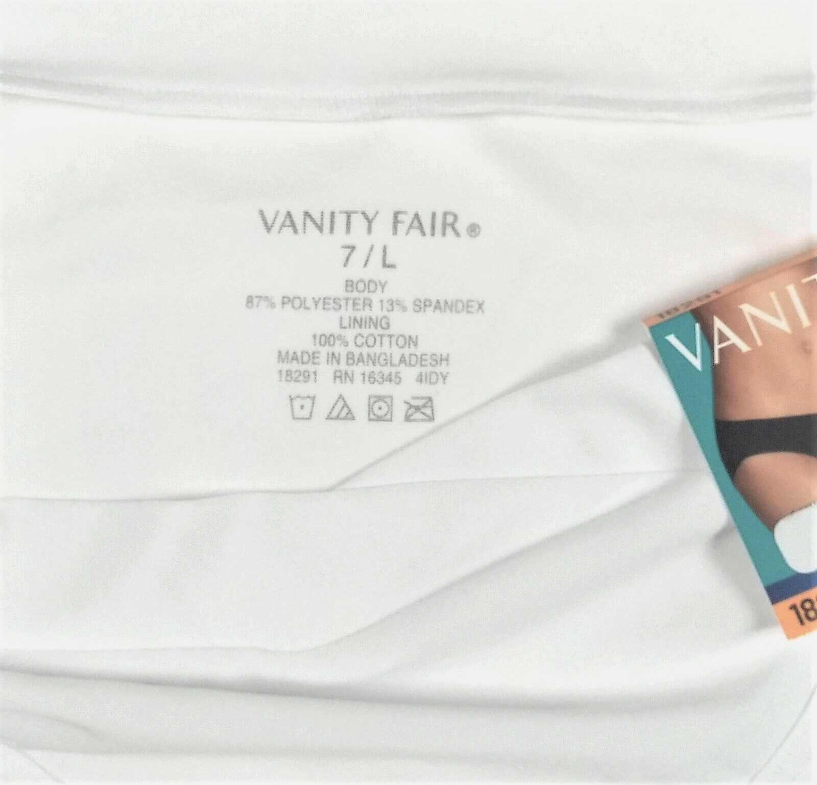 Vanity Fair Bikini Panties 7 / L Beyond Comfort Violet Bright White 2 Pair NEW
