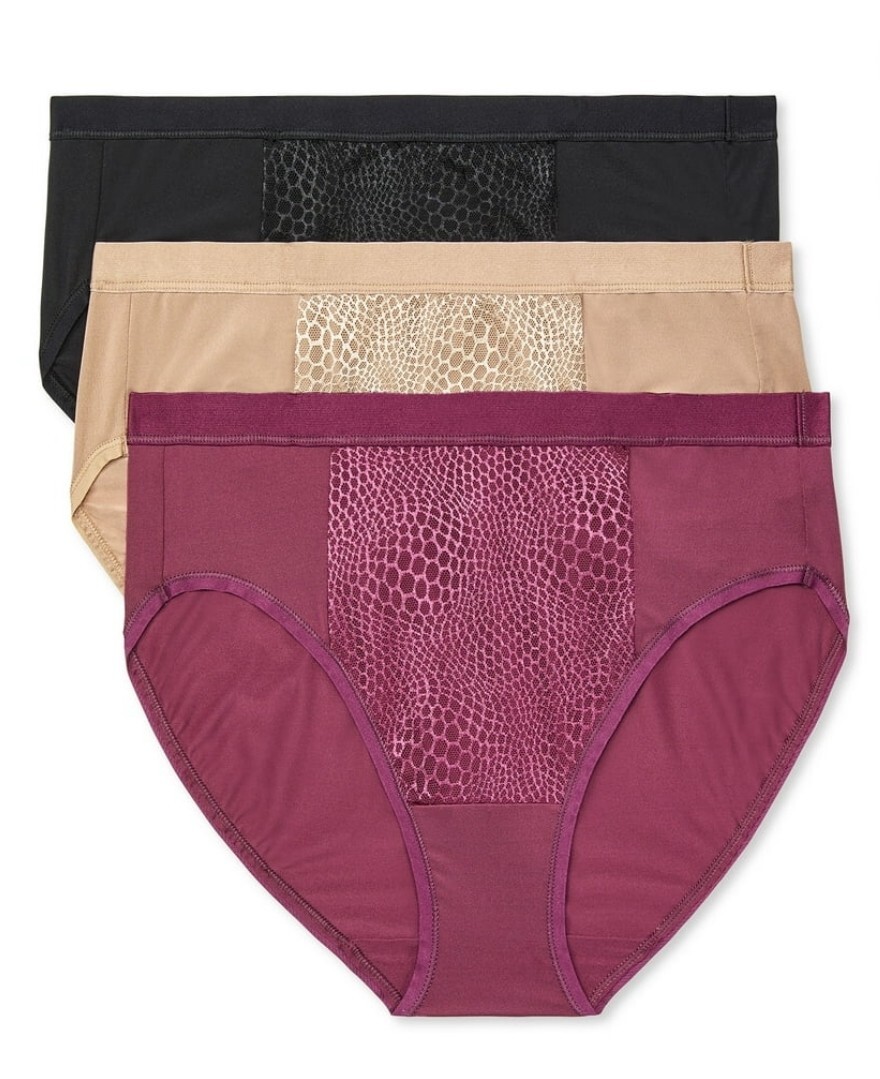 Warners Blissful Benefits Tummy-Smoothing Microfiber Brief Panties Size 3XL 10