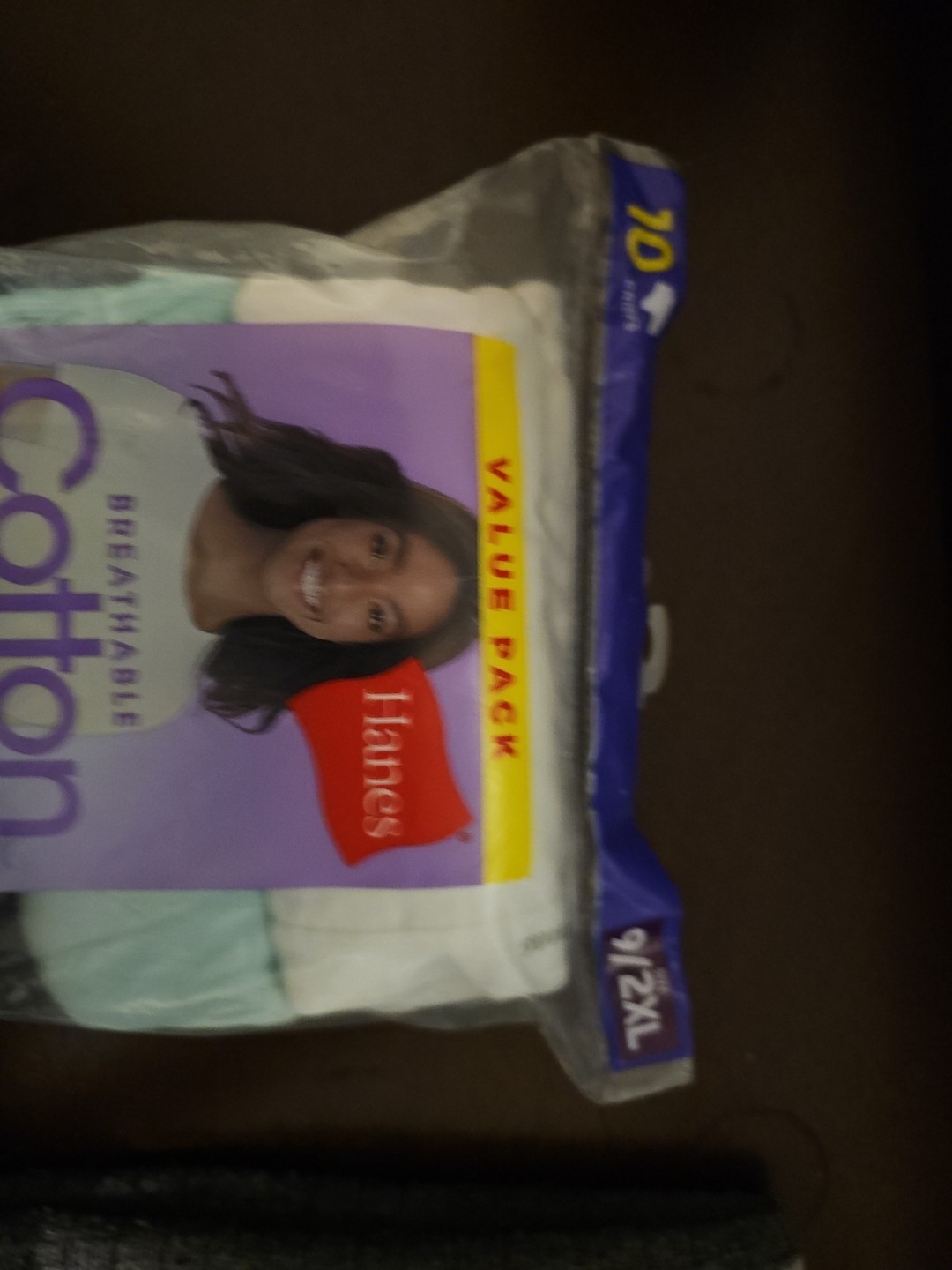 Hanes Women’s Size 9 Multicolor Cotton Brief Panty 10-Pack – PW40AD NWT