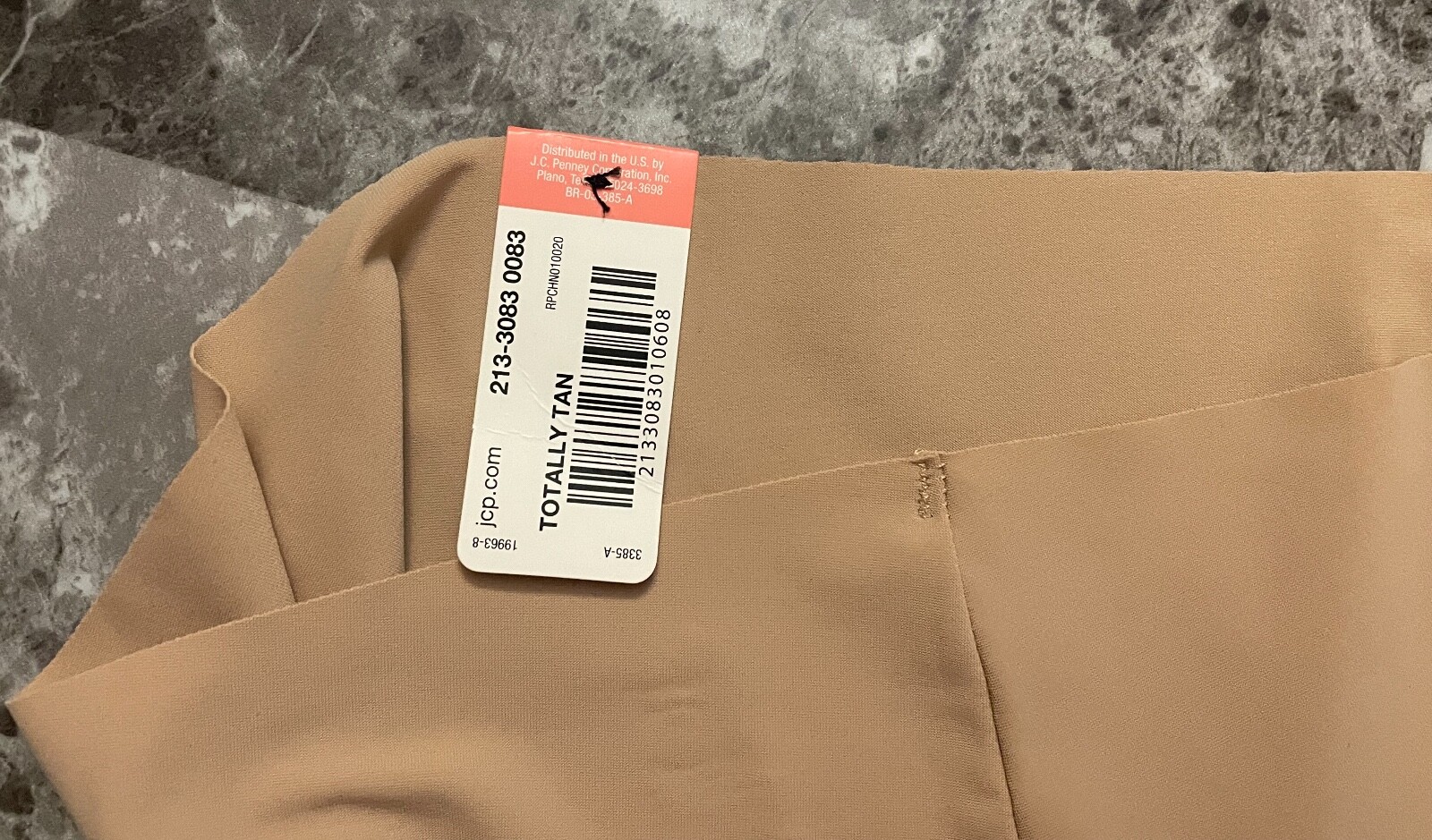NWT FLIRTITUDE LARGE BEIGE NUDE NO SHOW RAW EDGE CHEEKY PANTIES
