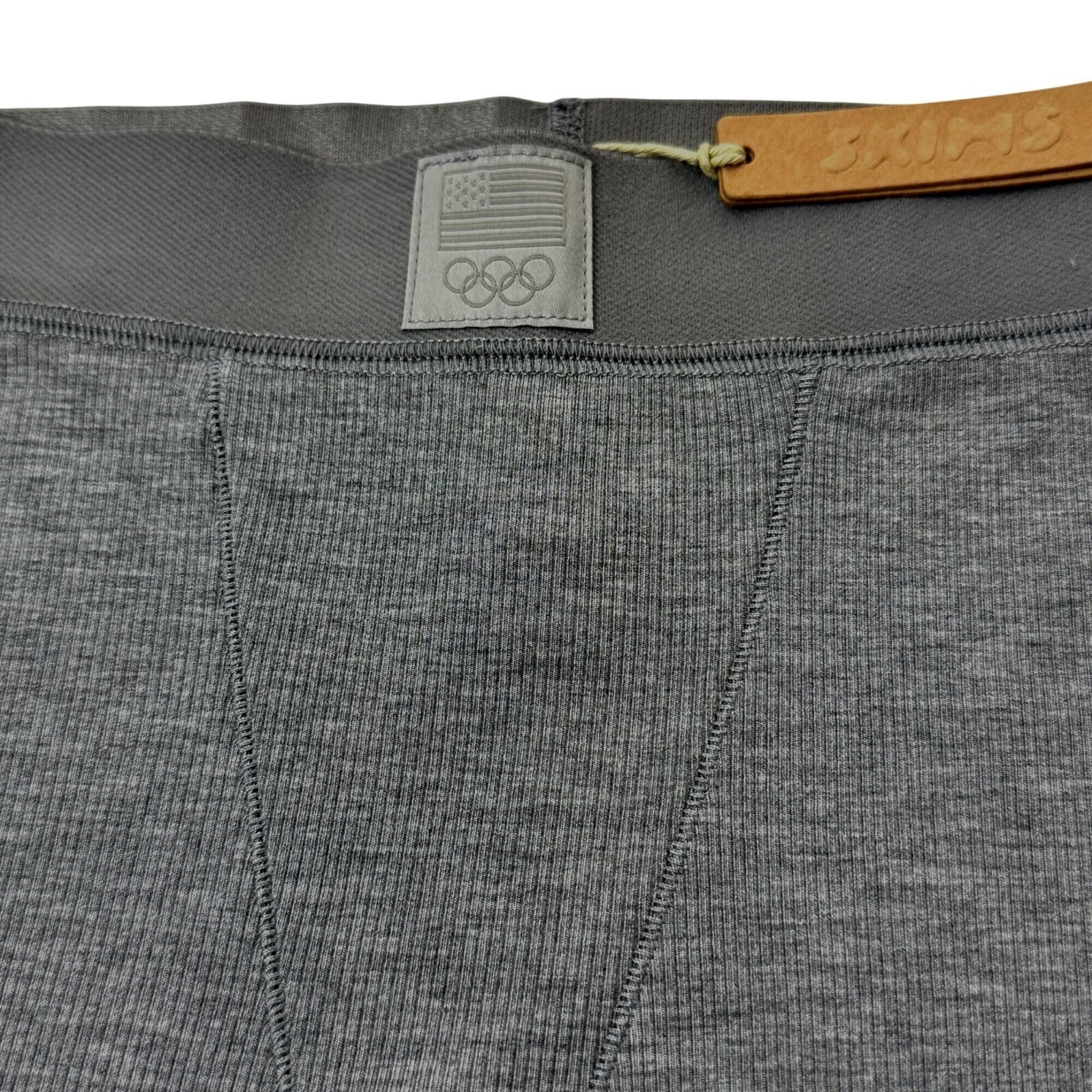 SKIMS Soft Lounge Boxer Short Team USA Heather Gray XXS
