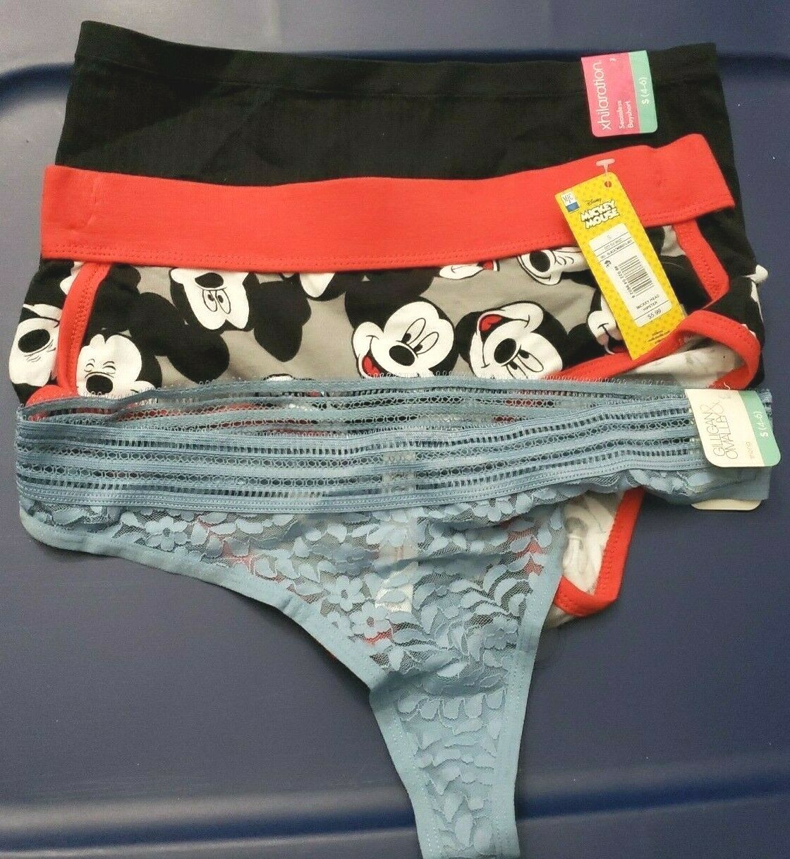 Women’s 3pk Underwear – Assorted Styles Boyshort Hipster Thong Panties Small 4-6