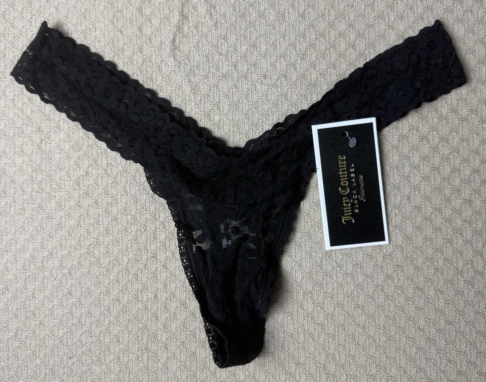 Juicy Couture Black Label Lace Panties Size M. MSRP-$22.00